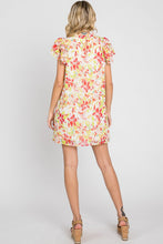 Load image into Gallery viewer, GeeGee Floral Short Sleeve Mini Dress
