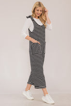 Load image into Gallery viewer, Celeste Full Size Striped Scoop Neck Overalls with Pockets
