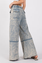 Load image into Gallery viewer, SAGE + FIG Mineral Washed Terry Wide Leg Pants
