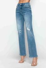 Load image into Gallery viewer, bytos Full Size Distressed High Rise Straight Jeans
