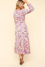 Load image into Gallery viewer, Haptics Full Size Floral V-Neck Long Sleeve Dress with Side Pockets
