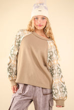 Load image into Gallery viewer, VERY J Printed Long Sleeve Round Neck Knit Top

