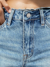 Load image into Gallery viewer, Raw Hem Denim Shorts with Pockets
