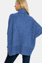 Load image into Gallery viewer, Zenana Full Size Brushed Melange Hacci Turtleneck Sweater
