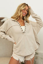 Load image into Gallery viewer, BiBi Washed Thumbhole Cuff Sweatshirt
