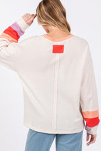 Load image into Gallery viewer, SAGE + FIG Color Block Waffle Knit T-Shirt
