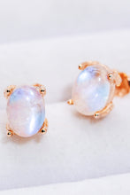 Load image into Gallery viewer, Natural Moonstone 4-Prong Stud Earrings
