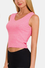 Load image into Gallery viewer, Zenana Ribbed Cropped Tank
