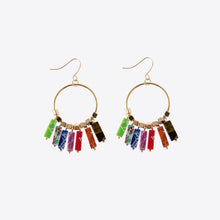 Load image into Gallery viewer, Multicolored Stone Dangle Earrings
