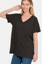 Load image into Gallery viewer, Zenana Full Size V-Neck Short Sleeve T-Shirt
