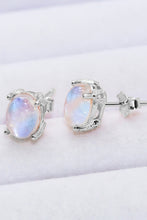 Load image into Gallery viewer, Natural Moonstone 4-Prong Stud Earrings
