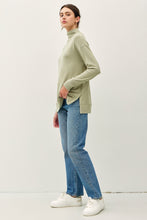 Load image into Gallery viewer, Be Cool Side Slit Mock Neck Long Sleeve Tunic Top
