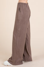 Load image into Gallery viewer, BOMBOM Elastic Waist Wide Leg Pants with Pockets
