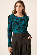 Load image into Gallery viewer, Mittoshop Flower Print Long Sleeve Knit Top
