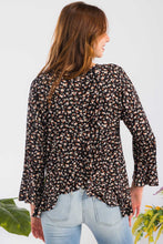 Load image into Gallery viewer, Celeste Full Size Floral Ruffle Detail Top
