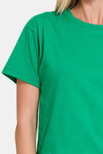 Load image into Gallery viewer, Zenana Round Neck Short Sleeve Cropped T-Shirt
