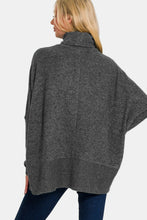 Load image into Gallery viewer, Zenana Full Size Brushed Melange Hacci Turtleneck Sweater
