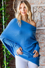 Load image into Gallery viewer, First Love Full Size Asymmetrical Hem Dolman Sleeve Sweater
