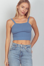 Load image into Gallery viewer, VERY J Cable Knit Seamless Cropped Cami
