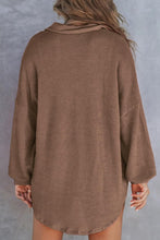 Load image into Gallery viewer, Half Button Long Sleeve Sweatshirt
