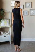 Load image into Gallery viewer, First Love Ribbed Knit Sleeveless Fitted Midi Dress
