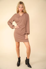 Load image into Gallery viewer, VERY J Ruched Detail Bodycon Mini Dress
