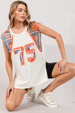 Load image into Gallery viewer, SAGE + FIG Patch Print Side Slit Sleeveless Top
