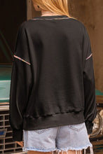 Load image into Gallery viewer, Sequin Pumpkin Round Neck Long Sleeve Sweatshirt
