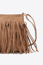 Load image into Gallery viewer, Adored PU Leather Crossbody Bag with Fringe
