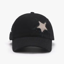 Load image into Gallery viewer, Adjustable Star Raw Hem Cap
