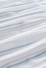 Load image into Gallery viewer, Striped Notched Short Sleeve T-Shirt
