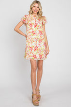 Load image into Gallery viewer, GeeGee Floral Short Sleeve Mini Dress
