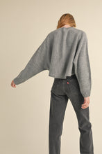 Load image into Gallery viewer, Mable Round Neck Dolman Sleeve Cropped Sweater
