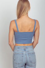 Load image into Gallery viewer, VERY J Cable Knit Seamless Cropped Cami
