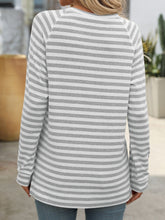 Load image into Gallery viewer, Mandy Striped Round Neck Long Sleeve T-Shirt
