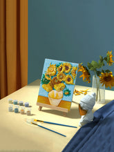 Load image into Gallery viewer, Relief Van Gogh&#39;s Sunflowers DIY 3D Oil Painting Kit
