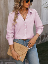 Load image into Gallery viewer, Striped Button Up Long Sleeve Shirt
