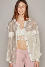 Load image into Gallery viewer, POL Eyelet Button Up Shirt
