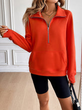 Load image into Gallery viewer, Ivy Lane Half Zip Raglan Sleeve Sweatshirt

