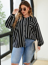 Load image into Gallery viewer, Plus Size Striped Shirt
