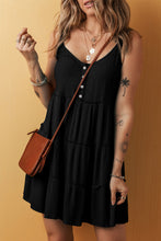 Load image into Gallery viewer, Round Neck Wide Strap Mini Dress
