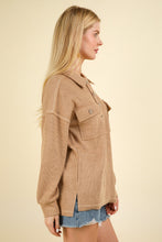 Load image into Gallery viewer, VERY J Collared Half Button Knit Top with Pockets
