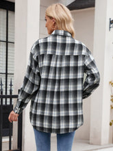 Load image into Gallery viewer, Mandy Plaid Collared Neck Long Sleeve Shirt
