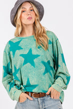 Load image into Gallery viewer, SAGE + FIG Mineral Wash Star Pattern T-Shirt
