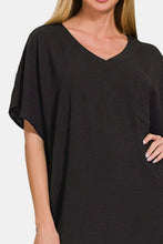 Load image into Gallery viewer, Zenana V-Neck Tee Dress with Pockets
