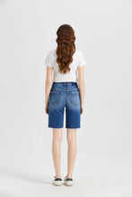 Load image into Gallery viewer, BAYEAS Full Size Super High Rise Denim Bermuda Shorts
