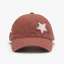 Load image into Gallery viewer, Adjustable Star Raw Hem Cap
