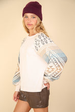 Load image into Gallery viewer, VERY J Printed Long Sleeve Round Neck Knit Top
