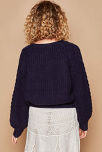 Load image into Gallery viewer, POL Cable Knit Cutout Long Sleeve Sweater
