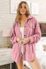 Load image into Gallery viewer, BiBi Oversized Lace Shacket with Front Pockets
